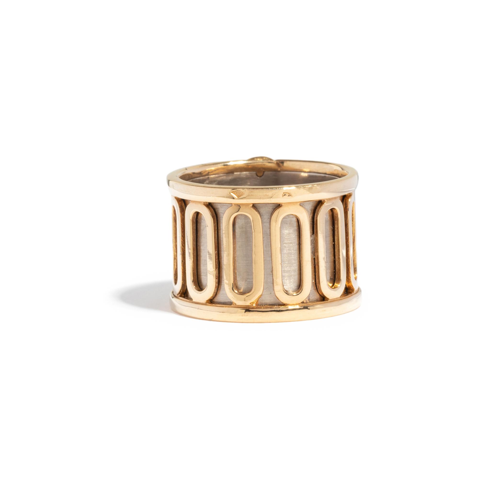 CARTIER, BICOLOR GOLD SCARAB RING