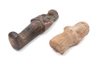 An Egyptian Faience Ushabti Height of taller 5 1/2 inches.