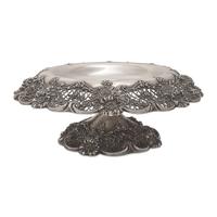 An American Pierced Sterling Silver Cake Stand