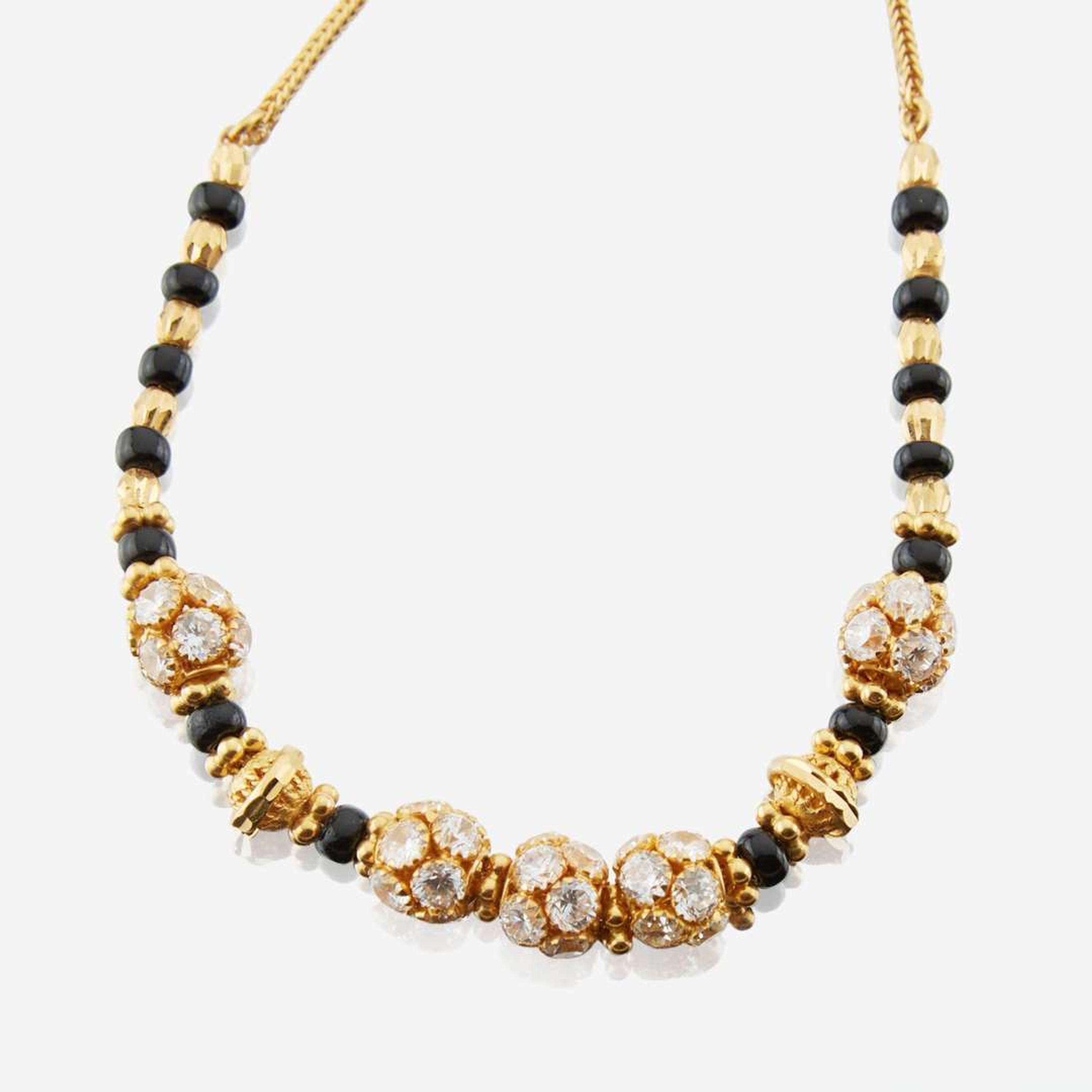 A collection of high karat gold jewelry