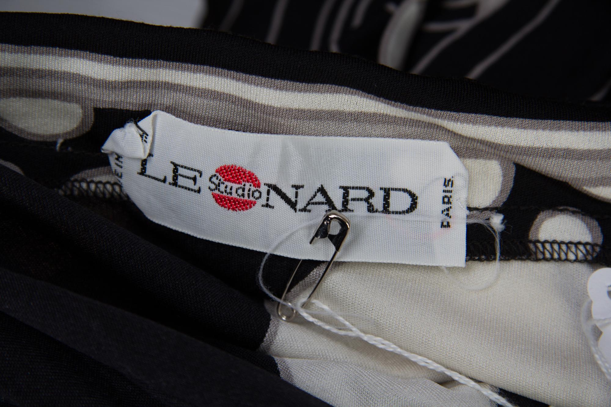 A Leonard Black and White Dress Ensemble,