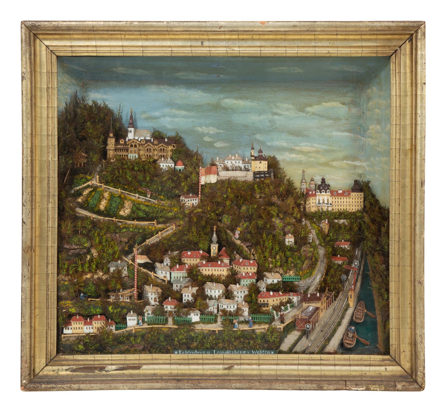 A Giltwood-Framed Continental Diorama