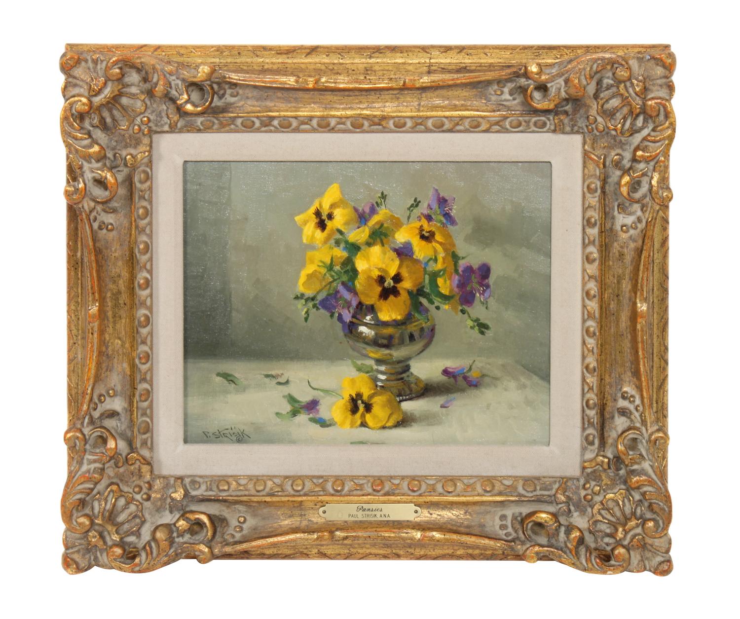 Paul Strisik, (American, 1918-1998), Pansies