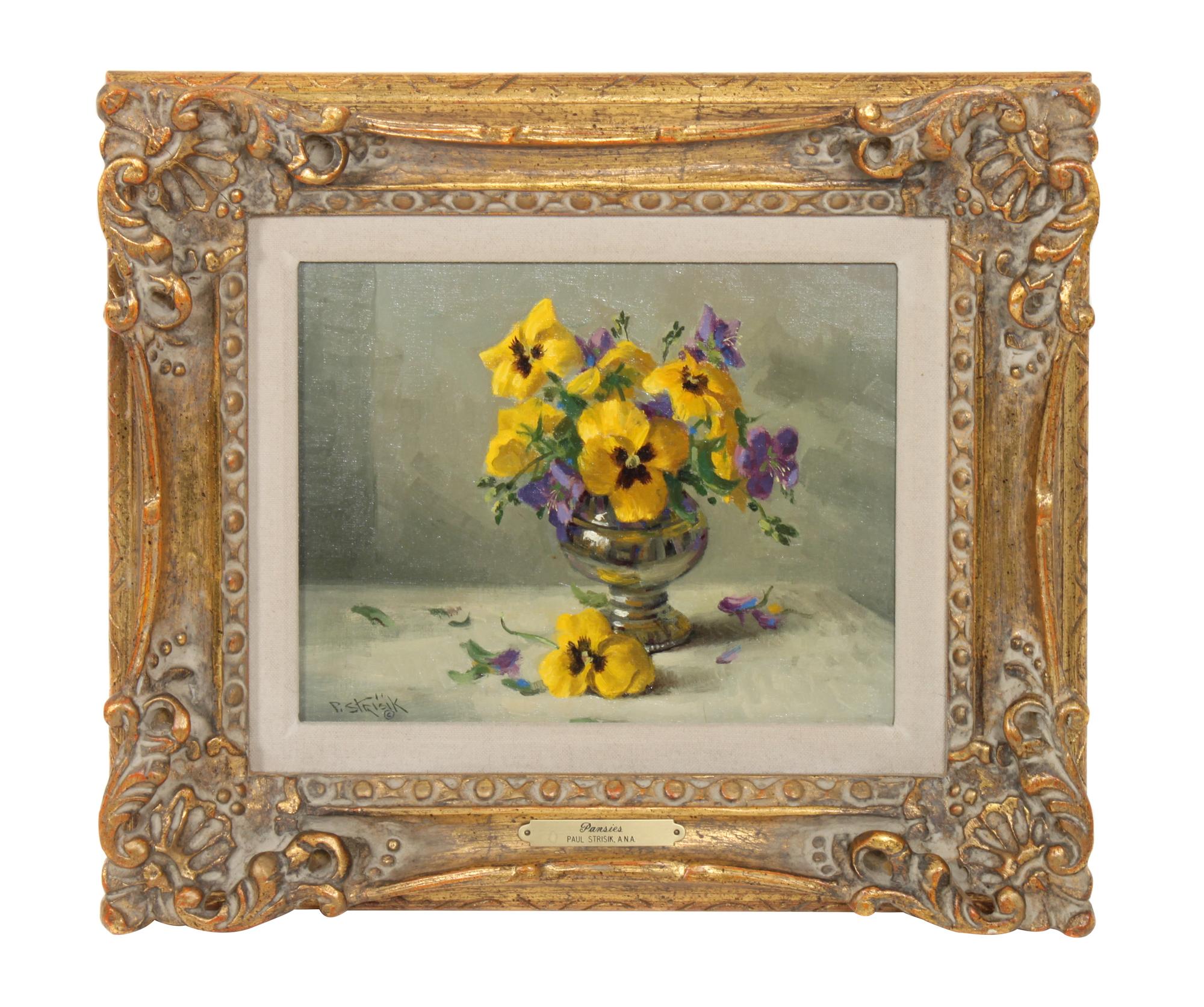 Paul Strisik, (American, 1918-1998), Pansies