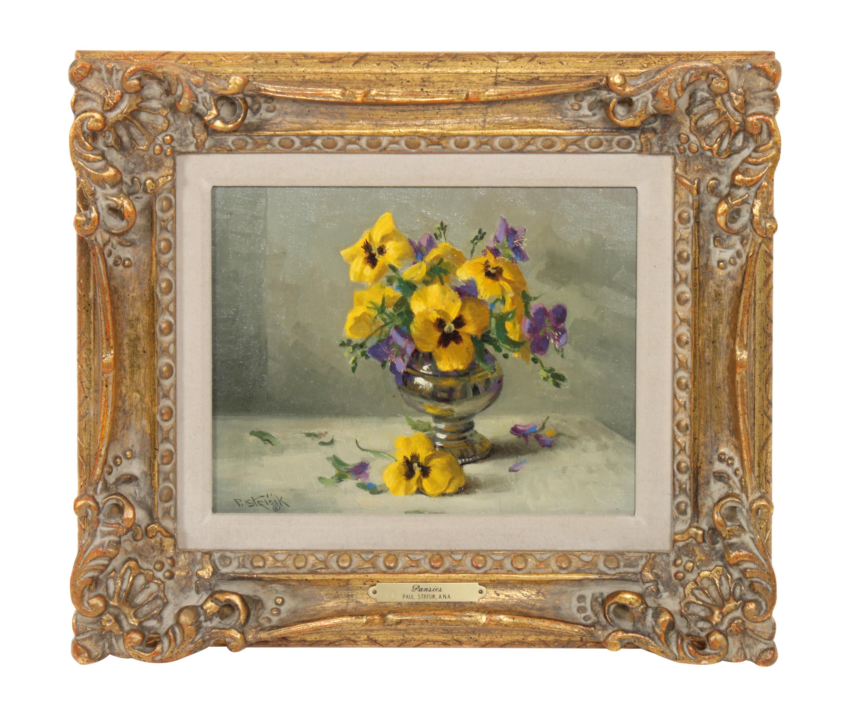 Paul Strisik, (American, 1918-1998), Pansies