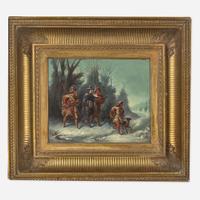 Hans Bruckner (American, 19th Century) Roger Williams with Indians