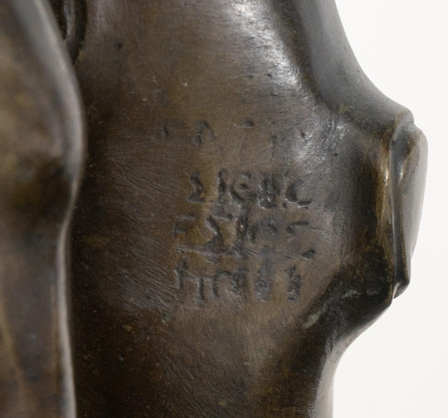 A Continental Bronze Figure of The Borghese Gladiator