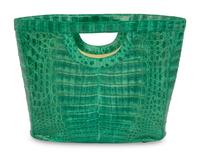 Nancy Gonzalez Green Crocodile Tote