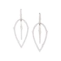 STEVEN WEBSTER, WHITE GOLD AND DIAMOND EARRINGS