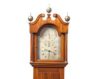A Federal Mahogany Tall Case With Rare Astronomical Regulator Clock By Ephraim Niles Byram (1809-1881) Of Sag Harbor, New York