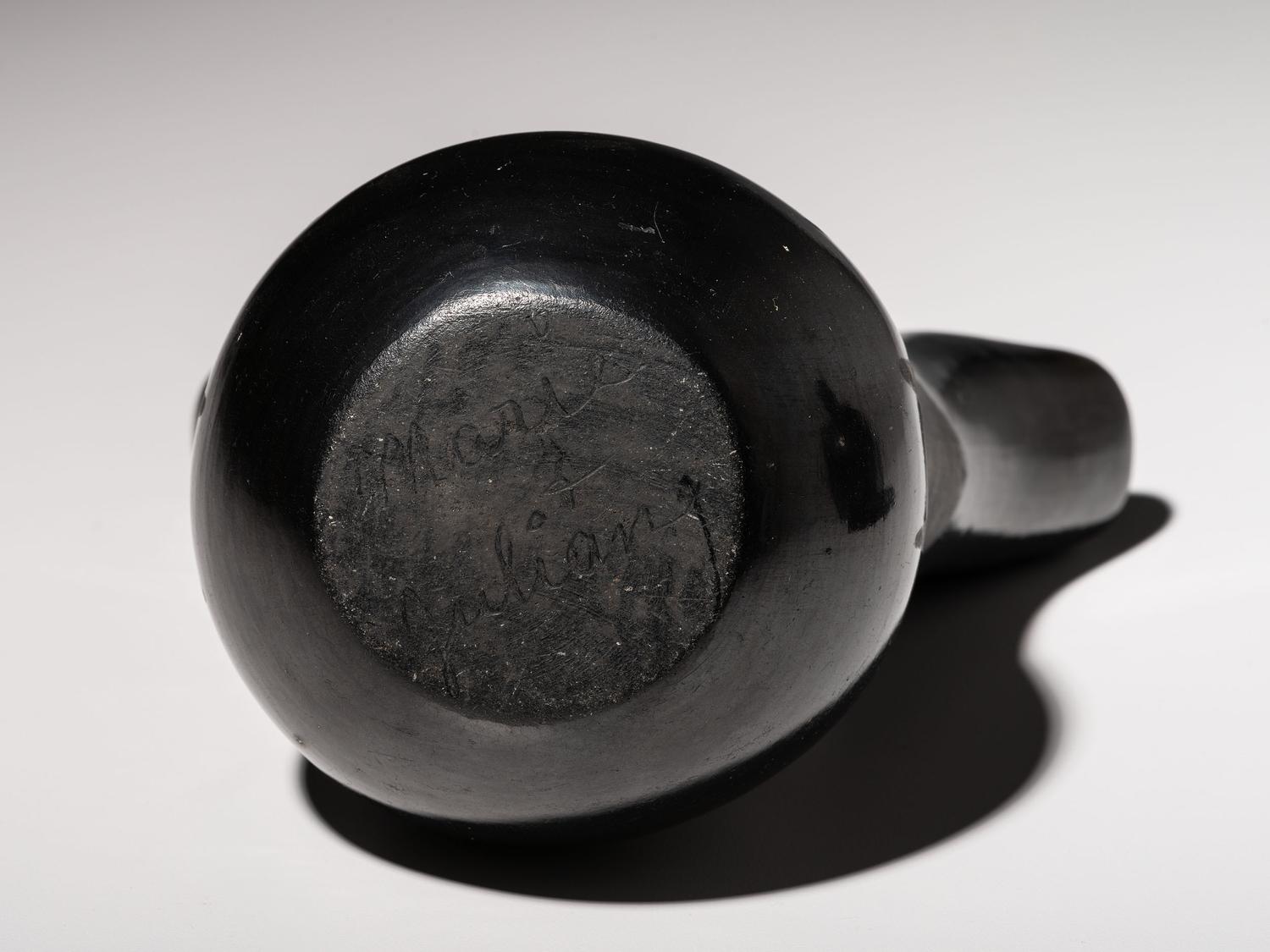 Blackware Pottery Candle Holder and Wedding Vase 1920-1943