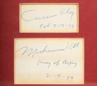 A Muhammad Ali Signed Autograph Display (Beckett Authentication Services Letter),