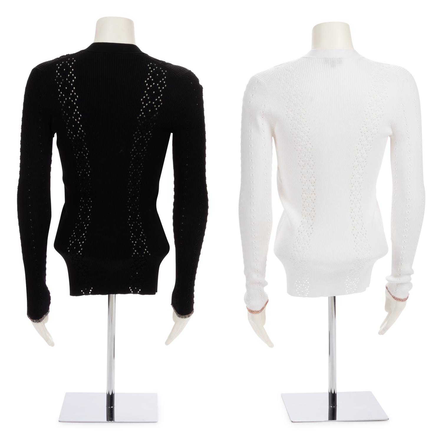Two Chanel Matching Knit Cardigans, 2000's