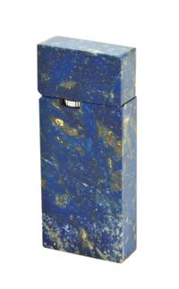 A Lapis Lazuli Lighter, Height 2 3/8 inches.