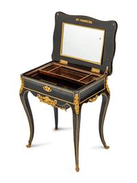 A Napoleon III Gilt Bronze Mounted Boulle Marquetry Dressing Table