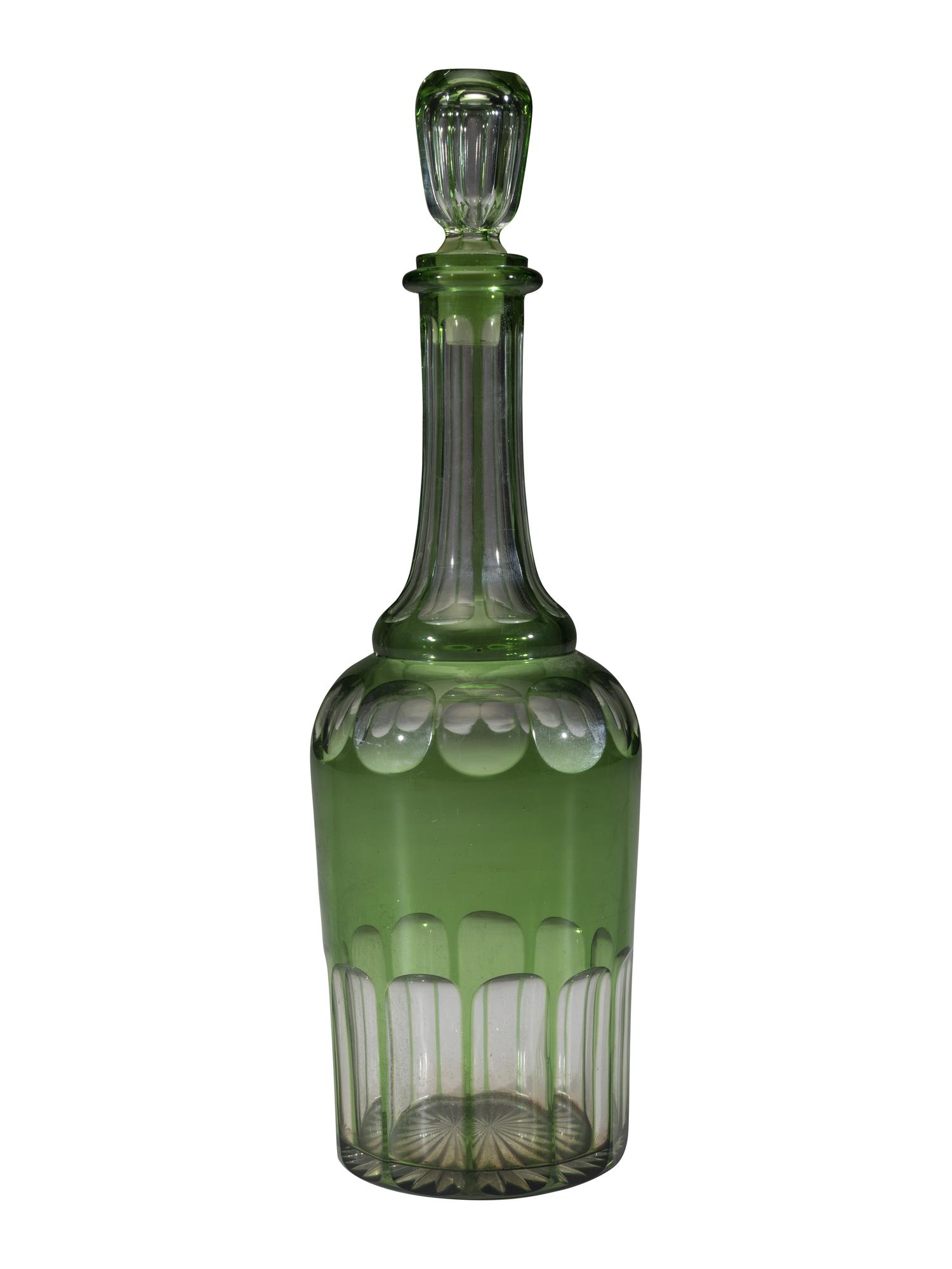 Six Bohemian Enameled Glass Roemers