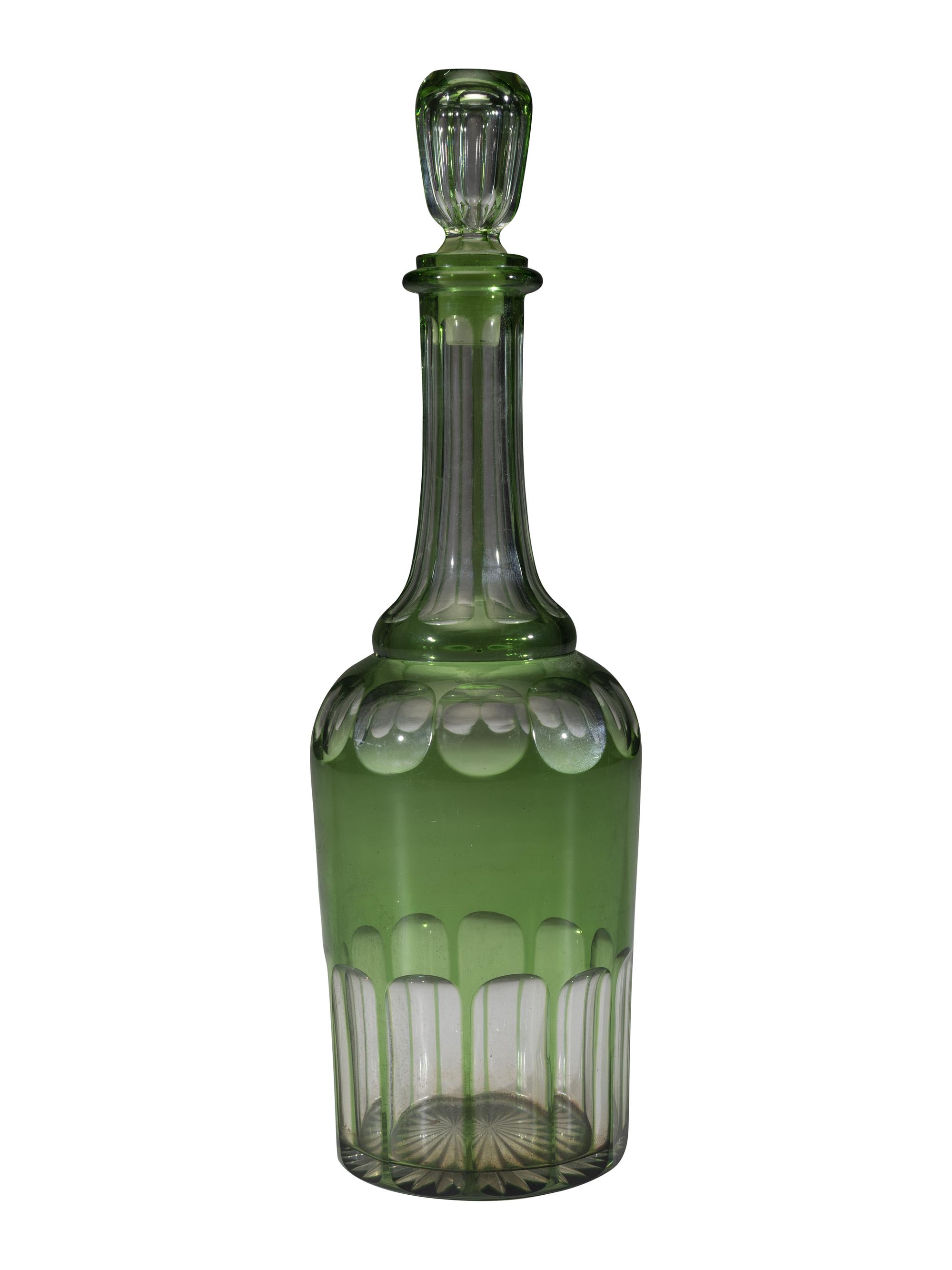 Six Bohemian Enameled Glass Roemers