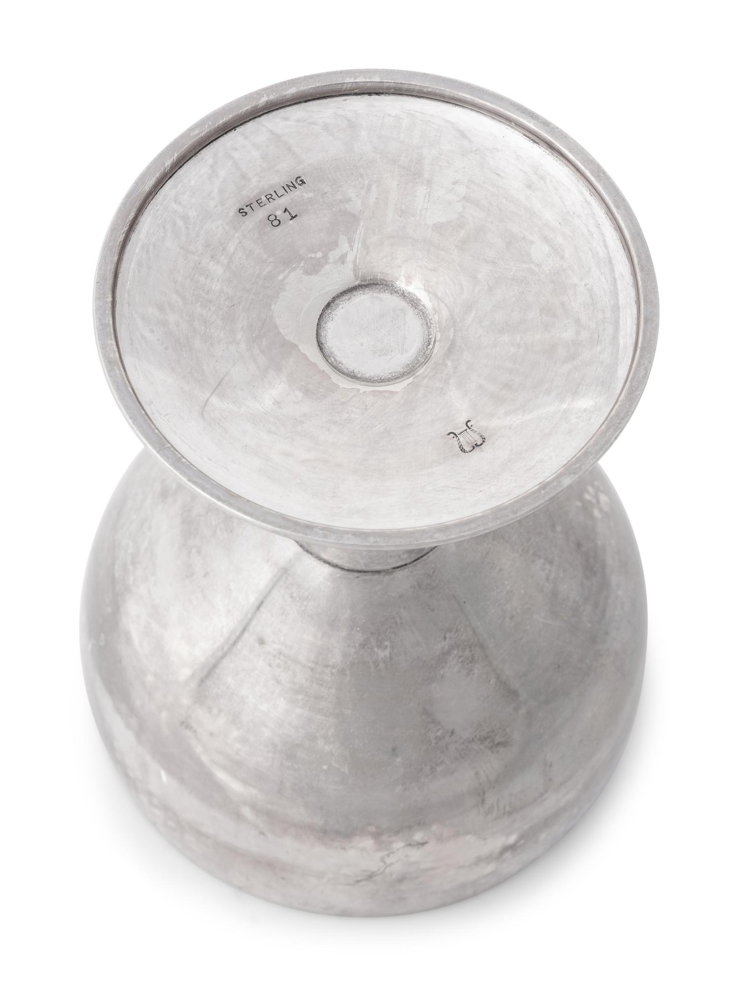 A Group of Six Worden-Munnis Silver Goblets