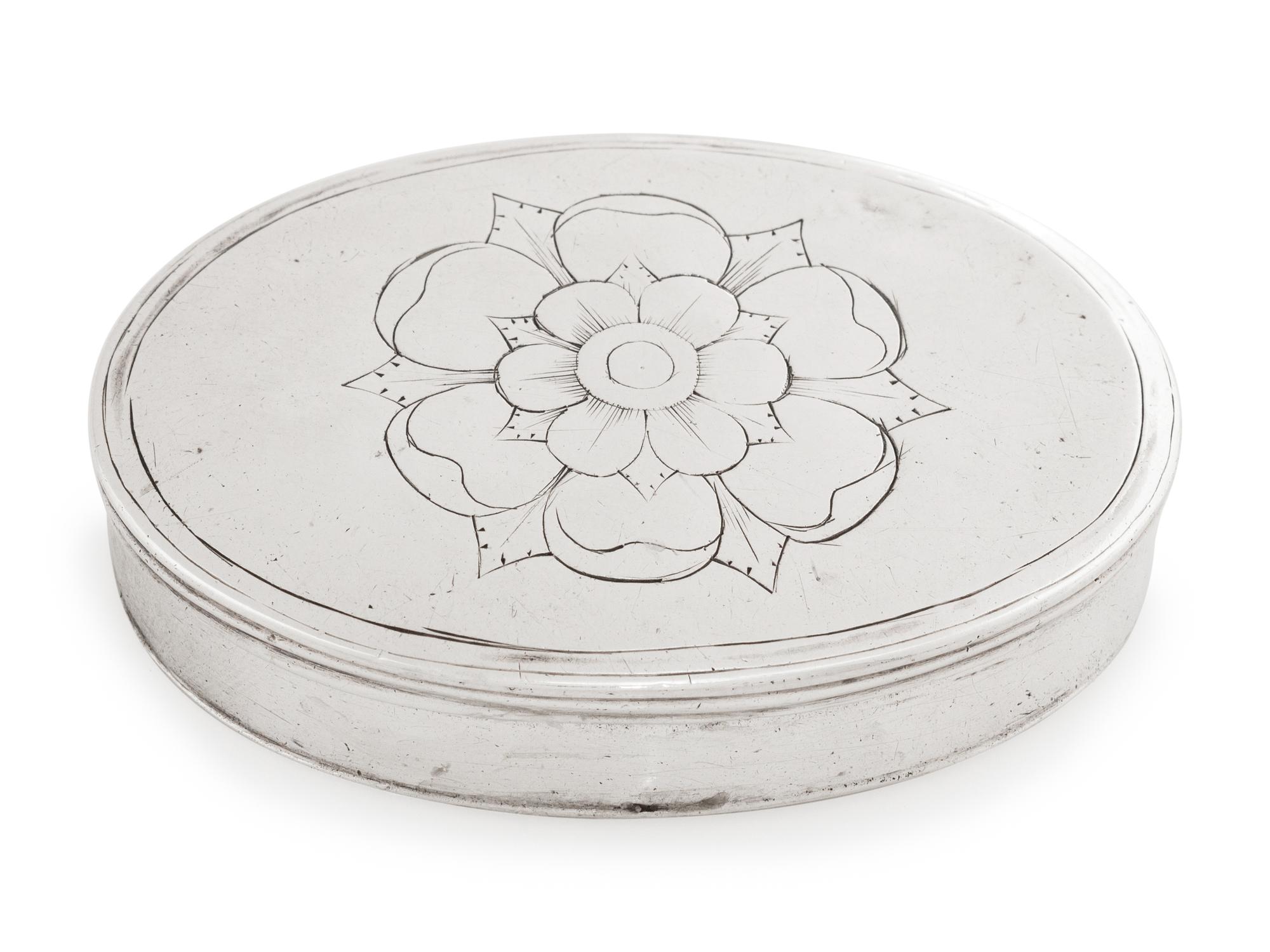A Rare Early American Silver Snuff Box