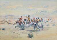 Scouting on the Plains , 1900