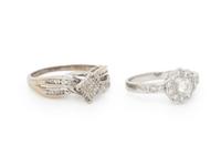 COLLECTION OF DIAMOND RINGS