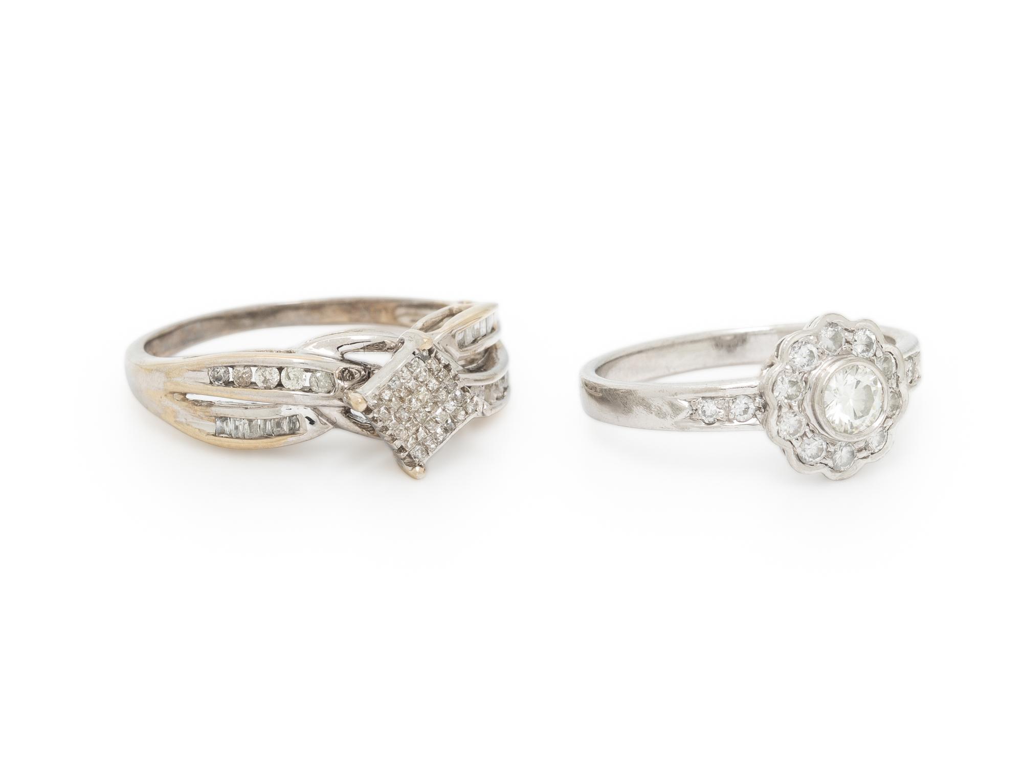 COLLECTION OF DIAMOND RINGS
