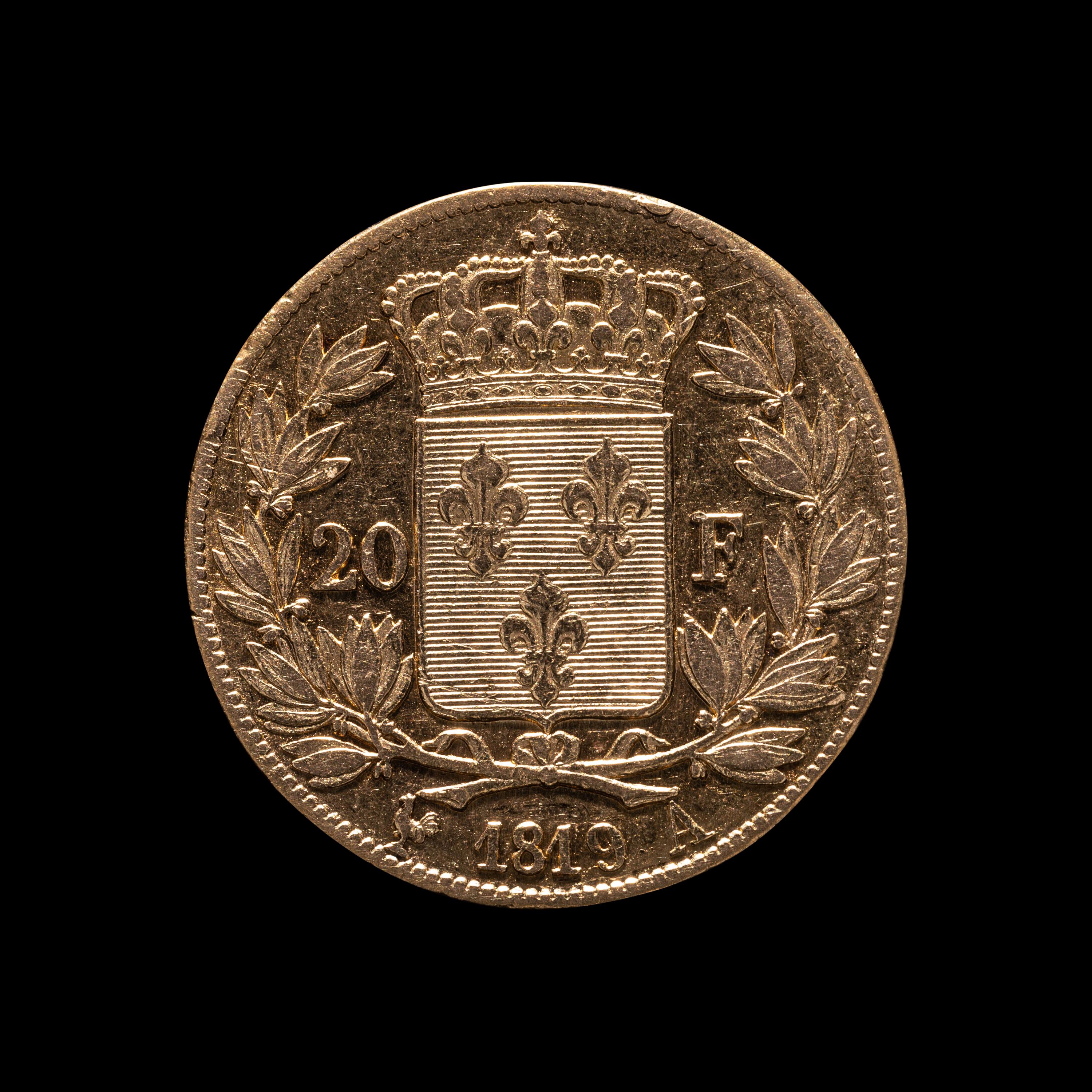 [FRANCE] 1819-A Louis XVIII 20 Franc Gold Coin