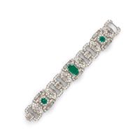 Colombian Emerald and Diamond Bracelet