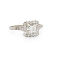 DIAMOND AND PLATINUM RING