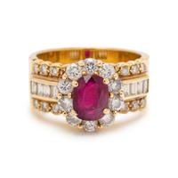 RUBY AND DIAMOND RING