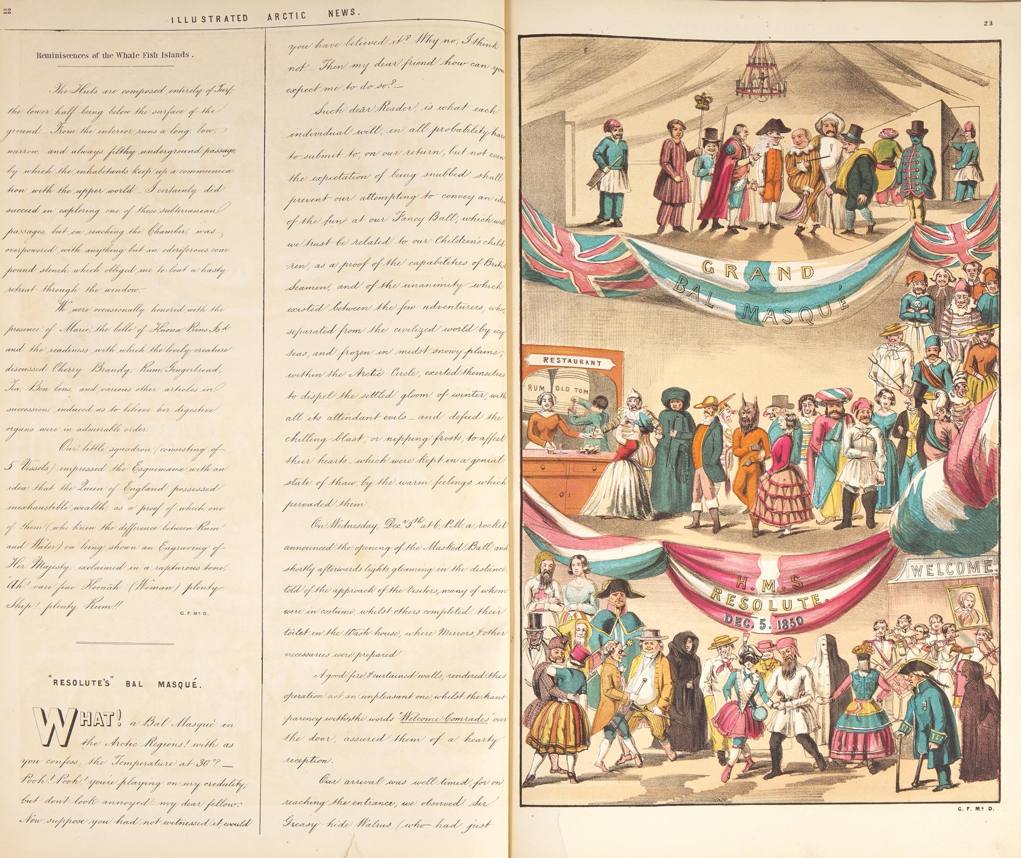 [Travel & Exploration] Osborne, Sherard, and Geo(rge). F. McDougall. Facsimile of the Illustrated Arctic News, Published on Board H.M.S. Resolute: Captn. Horatio T. Austin, C.B. In Search of the Expedition Under Sir John Franklin