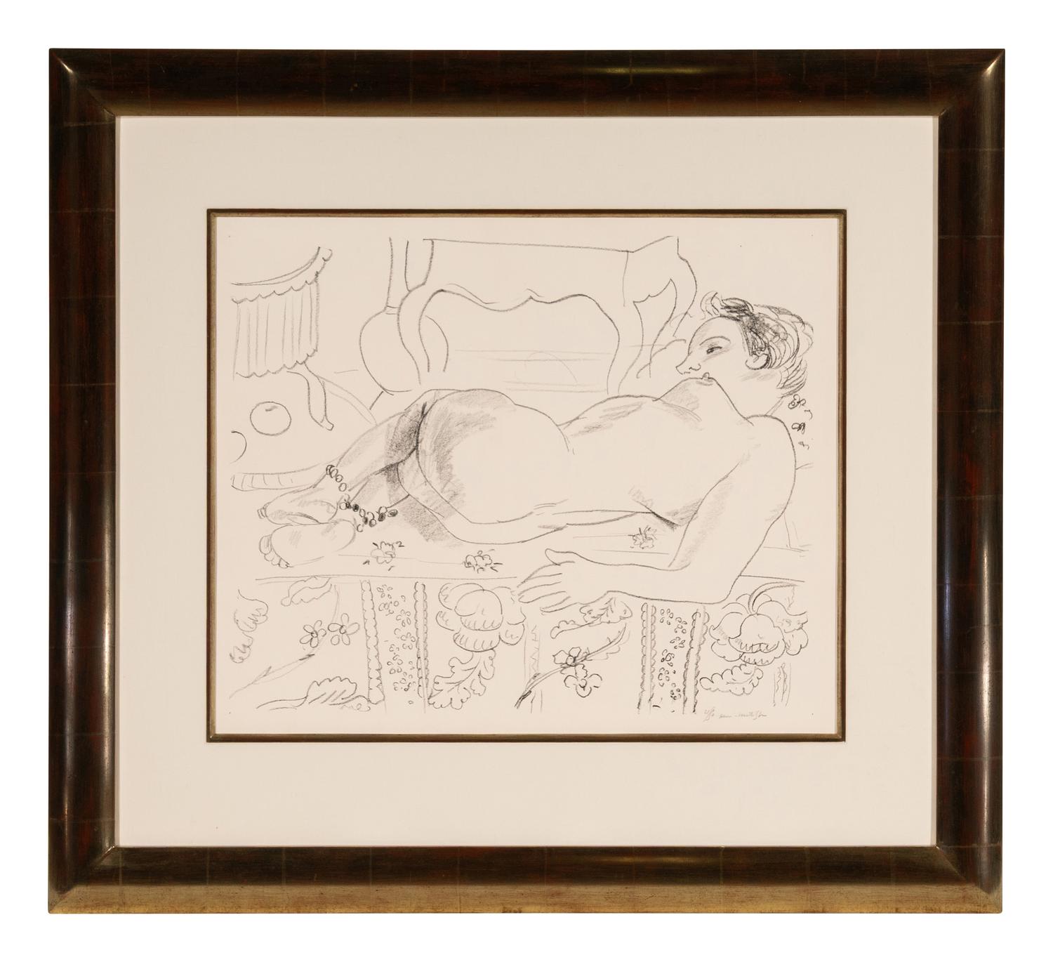 Nu couché sur sol fleuri , 1929