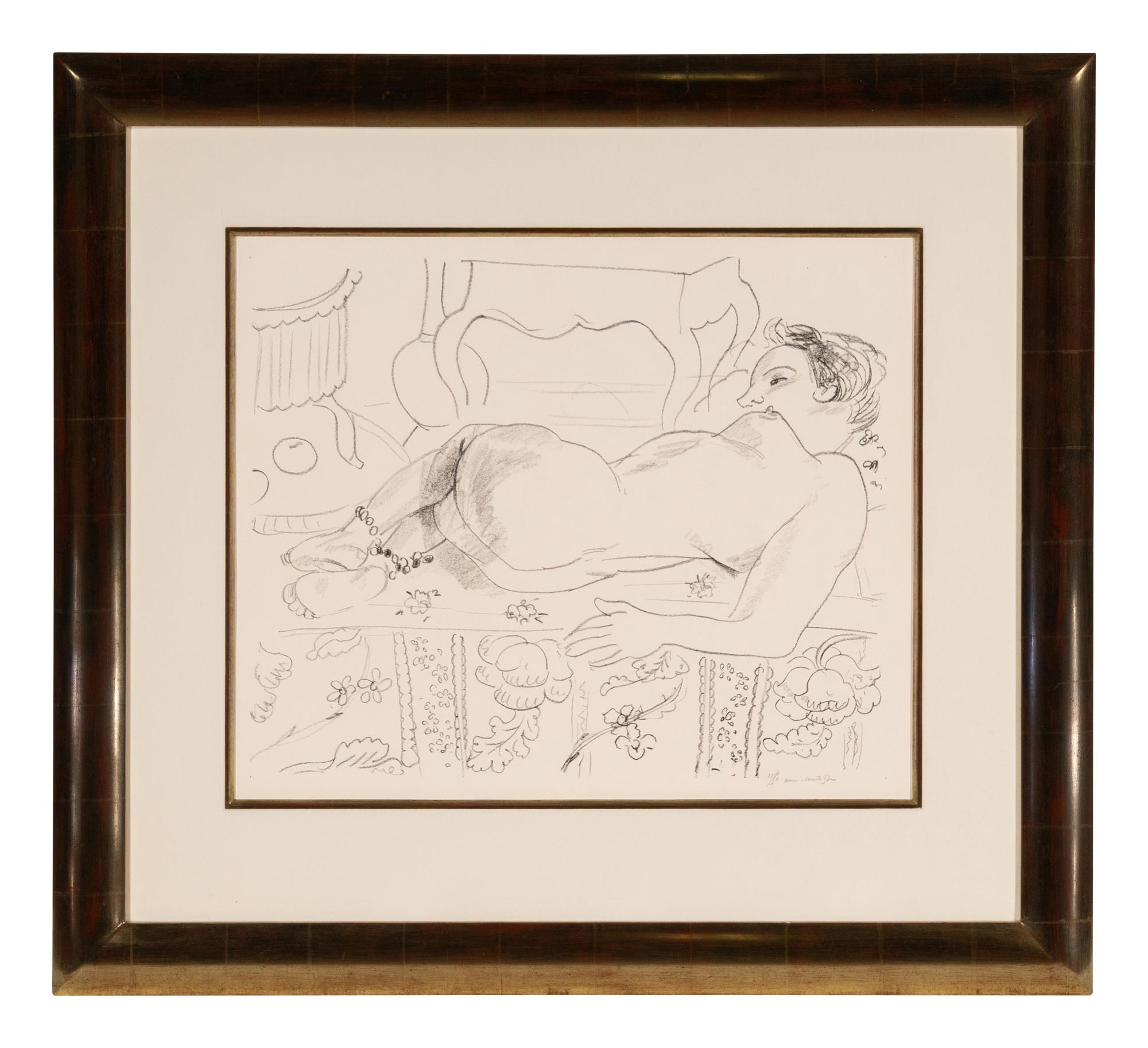 Nu couché sur sol fleuri , 1929