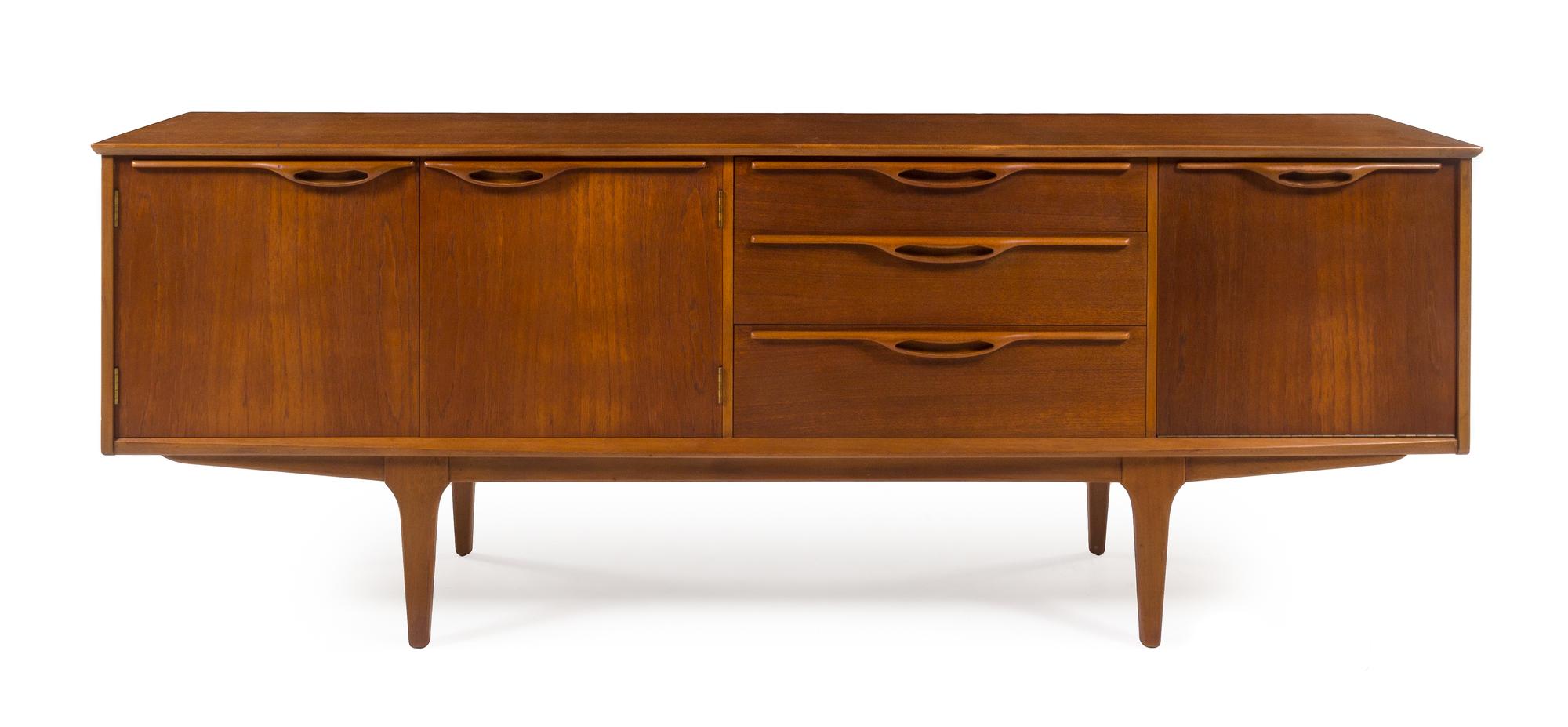 Scandinavian Design, c.1960, sideboard, with 3 drawers and 3 doors