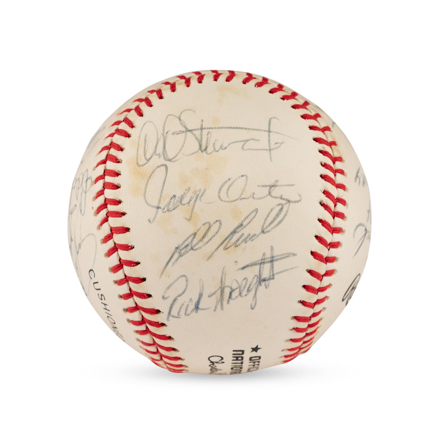 A 1982 Los Angeles Dodgers Team Signed Autograph Baseball (Beckett Authentication Services)
