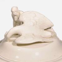 A Wedgwood Queensware Leda and the Swan Vase and Cover UK, early 19th century