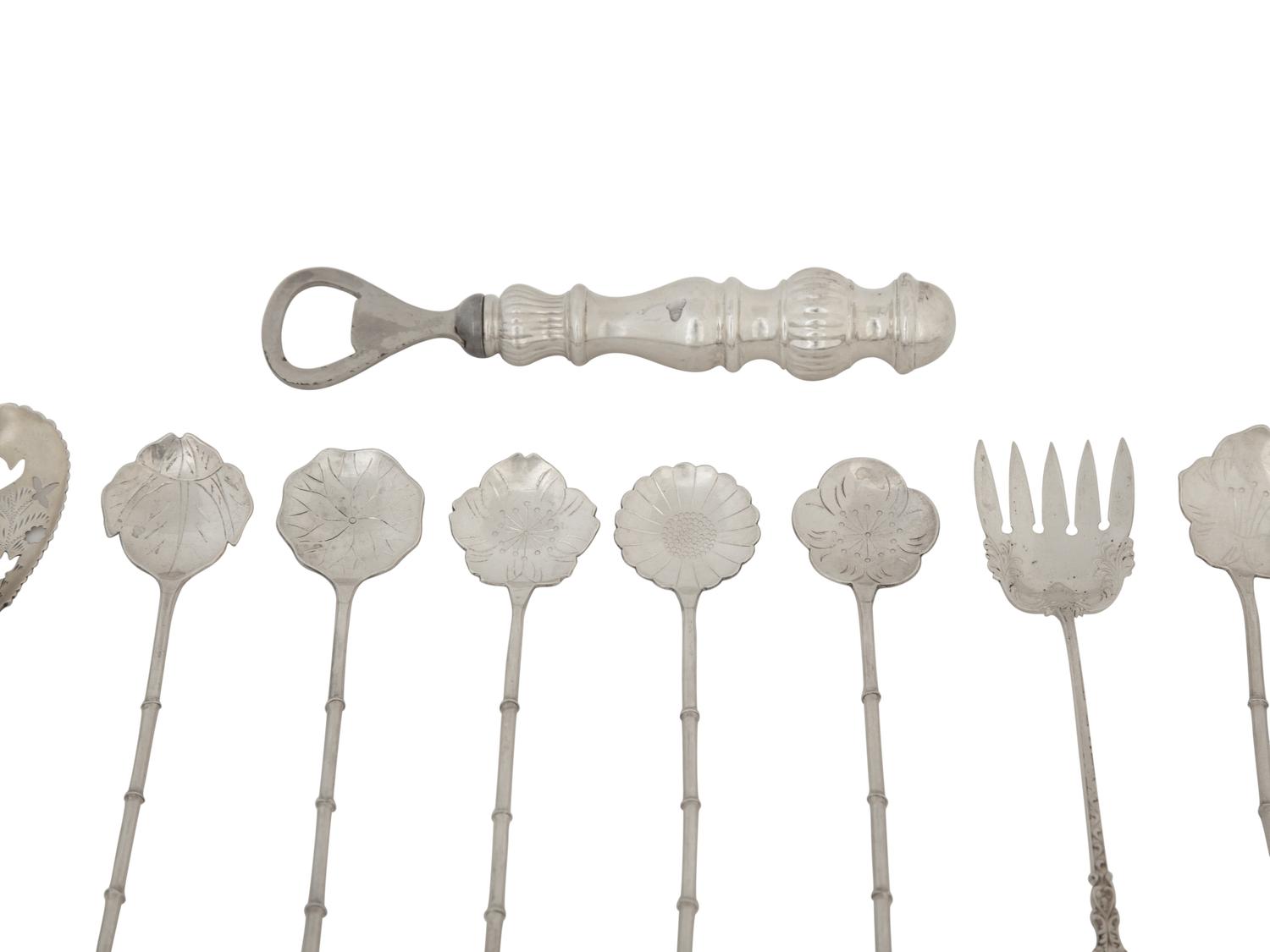 A Group of Silver Barware and Serving Articles