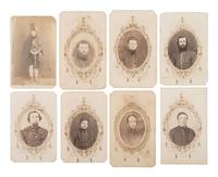 [INDIAN WARS]. A collection of CDVs of 6th Iowa Cavalrymen who were involved in General Alfred Sully's Expedition against the Sioux, ca 1863-1865.