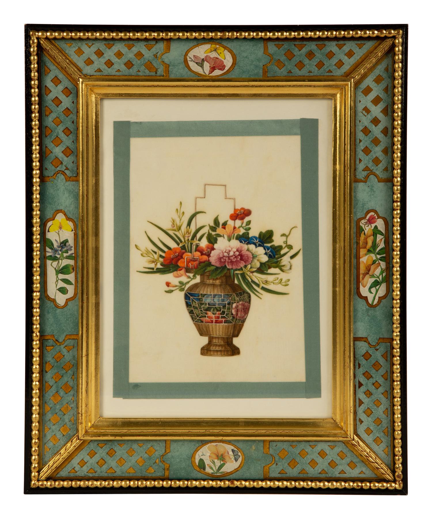 A Set of Four Chinese Export Pith Paintings — EARLY 20TH CENTURY