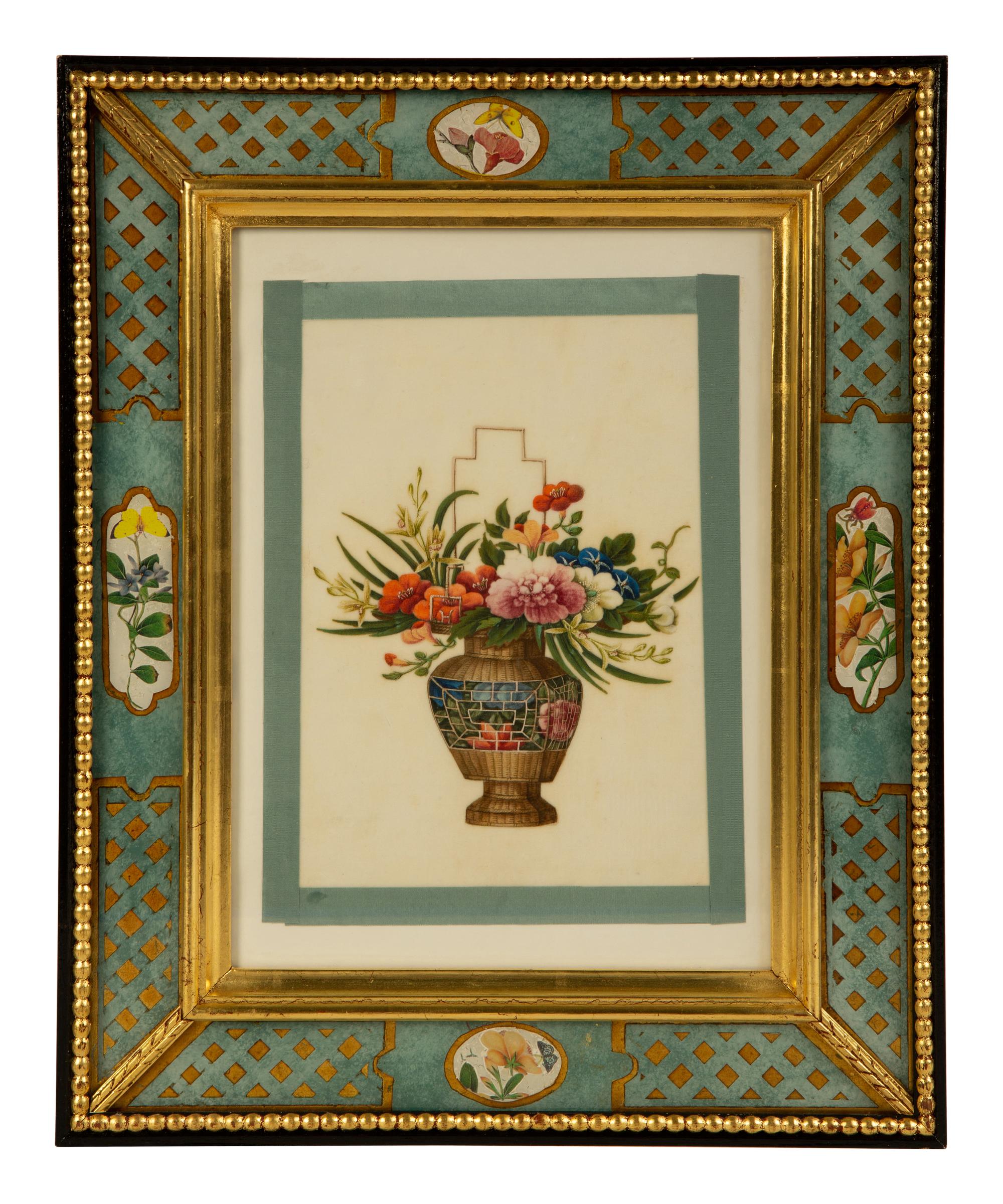 A Set of Four Chinese Export Pith Paintings — EARLY 20TH CENTURY