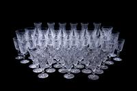 A Group of Irish Cut Glass Stemware