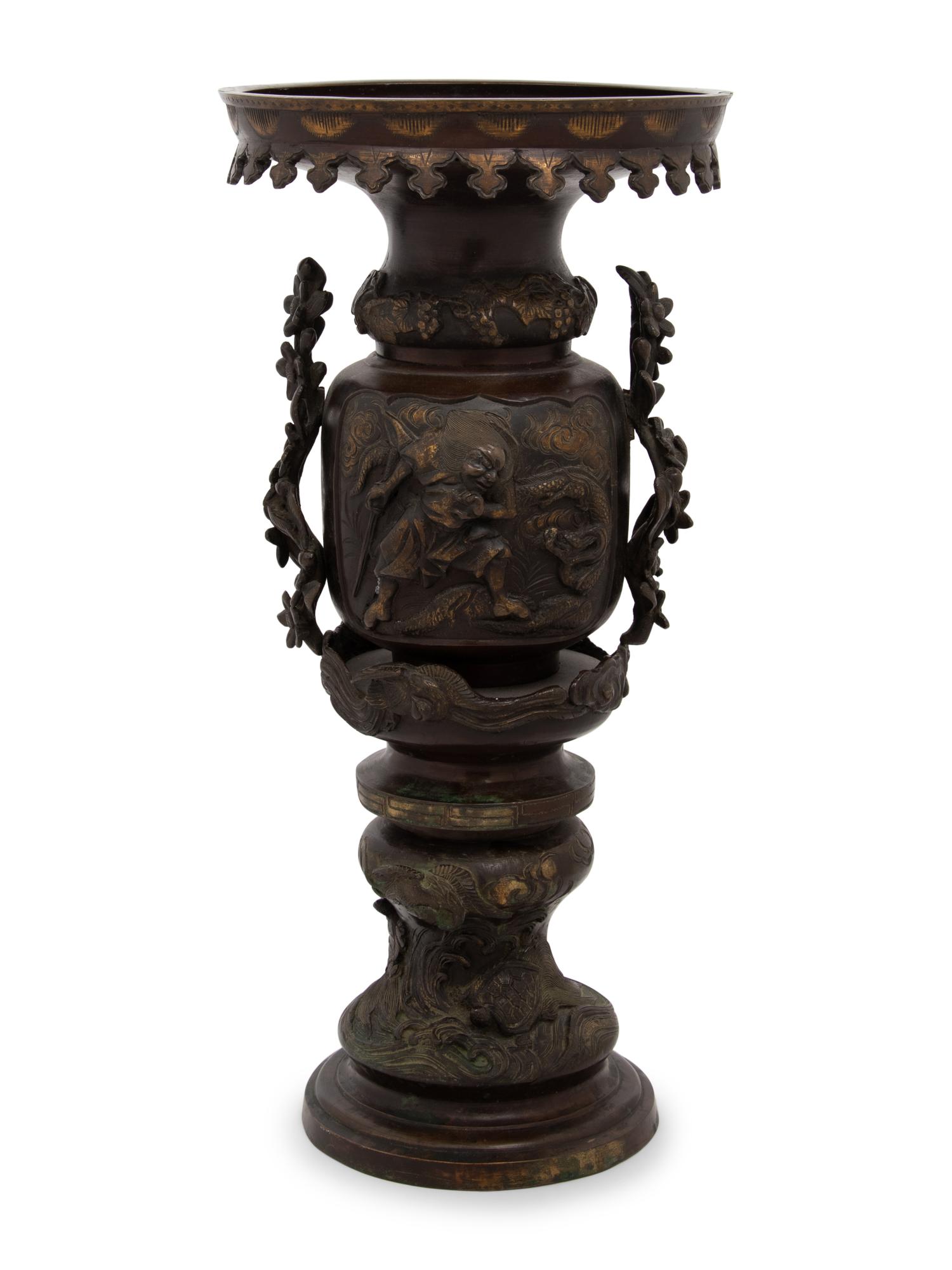 A Japanese Bronze Vase