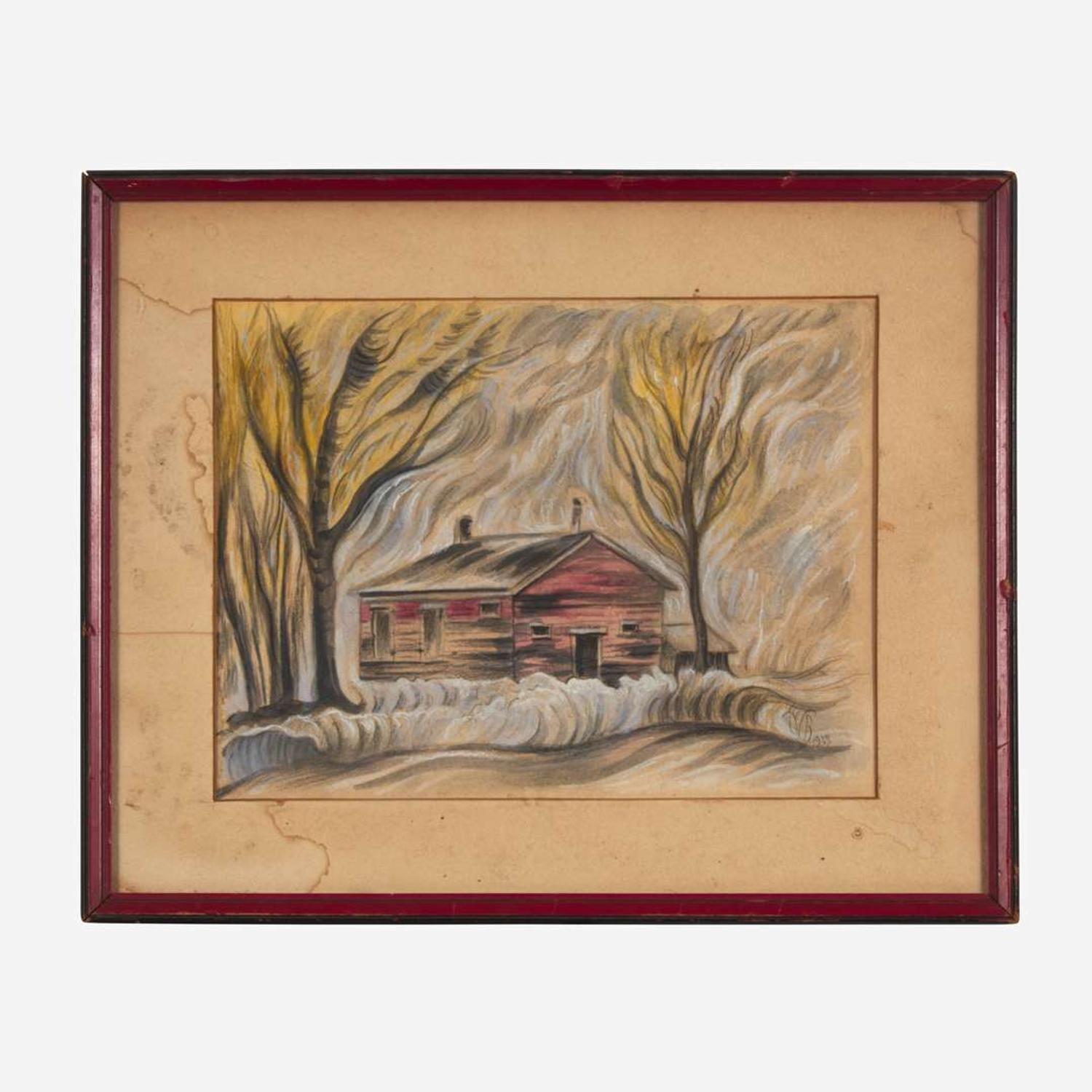 Charles Burchfield (American, 1893–1967) The Red Cabin