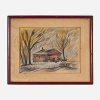 Charles Burchfield (American, 1893–1967) The Red Cabin