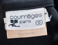 A Courreges Black Silk Jumpsuit, Size 0.