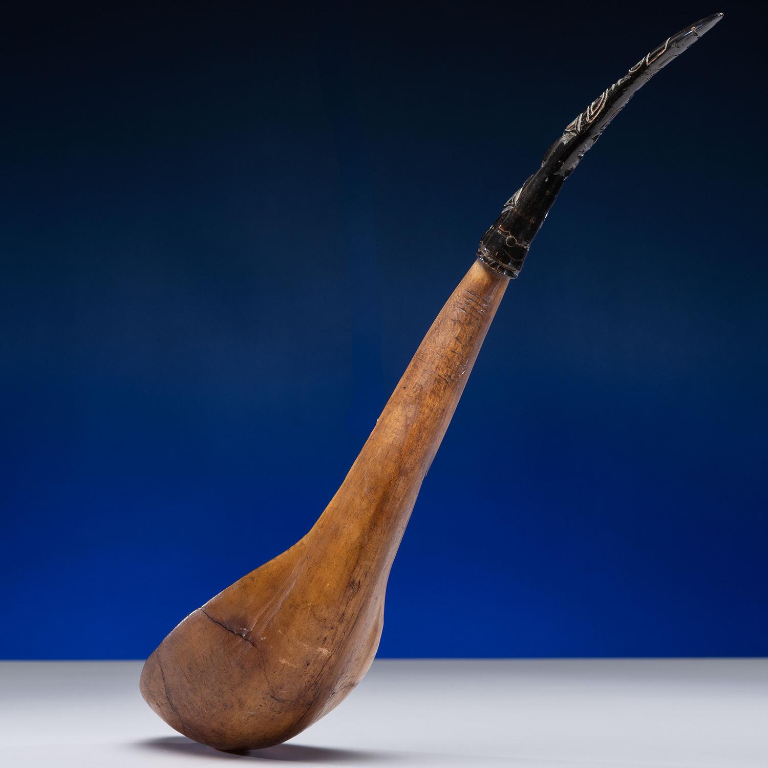 Chilkat Horn Feast Ladle, Collected by Captain Michael A. Healy