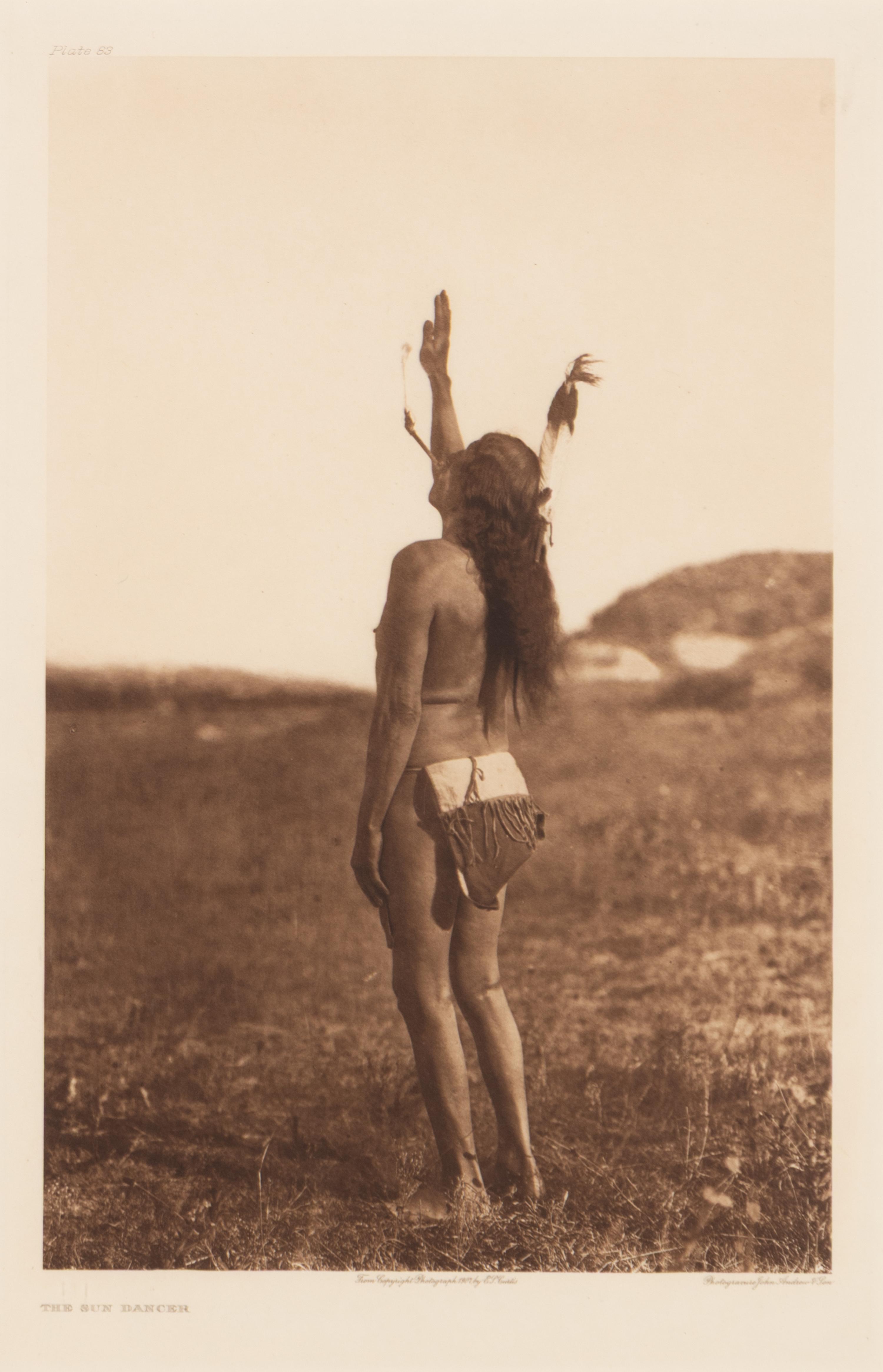 [Native American]. Curtis, Edward S. (1868-1952). A group of 9 large photogravures, comprising: