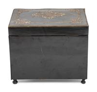 A French Mother-of-Pearl Inlaid Ebonized Cave à Liqueur
