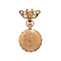 ELGIN, YELLOW GOLD HUNTER CASE POCKET WATCH
