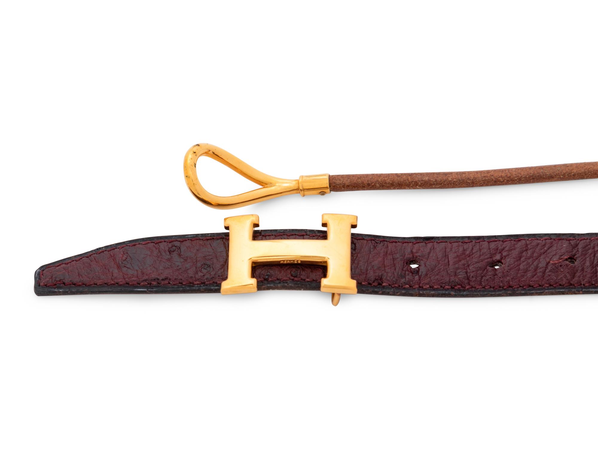 Two Hermès Belts